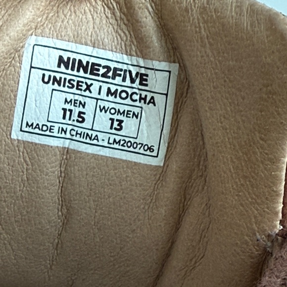 Lems Nine2Five Mocha Leather Minimalist Shoe Unisex Size Men’s 11.5 / Women's 13 - Picture 3 of 12